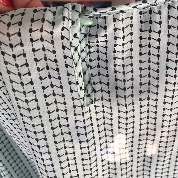 AB Studio sheer teal top - Picture 4 of 5